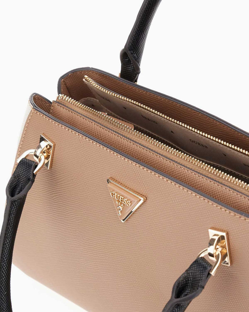 Guess Bramina Noelle II Luxury Kadın El Çantası Tan Multi