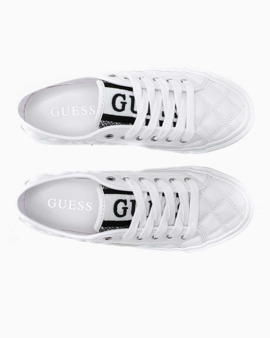 Guess Kapitone Bağcıklı Sneaker White