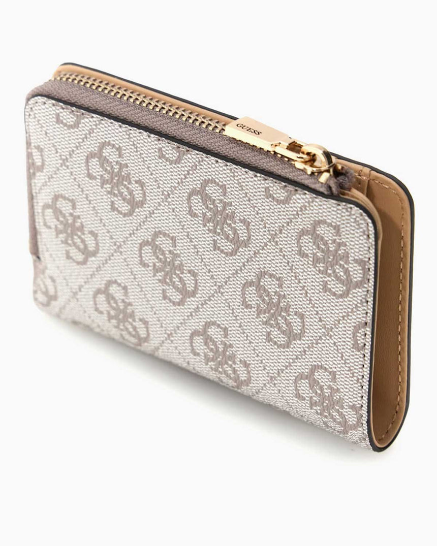 Guess Access Laurel II Fermuarlı Kartlıklı Kadın Cüzdan Dark Oak