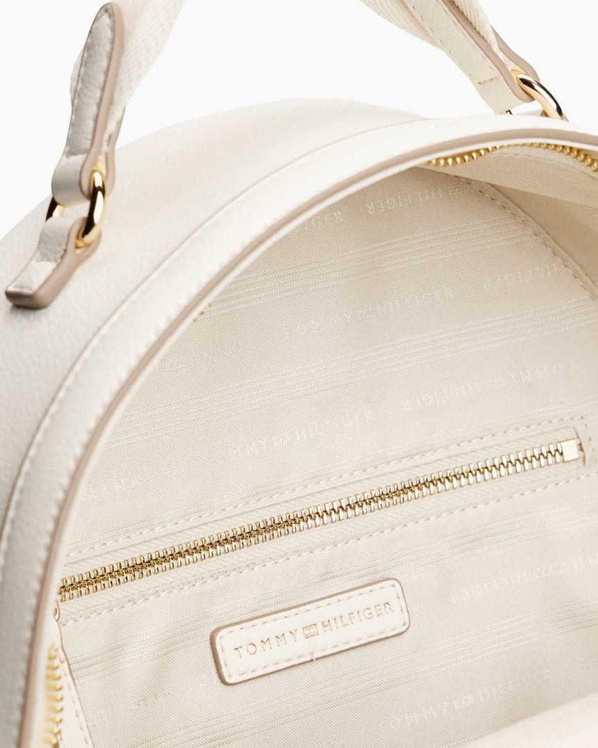 Tommy Hilfiger Logo Bantlı Kadın Sırt Çantası Ivory Petal