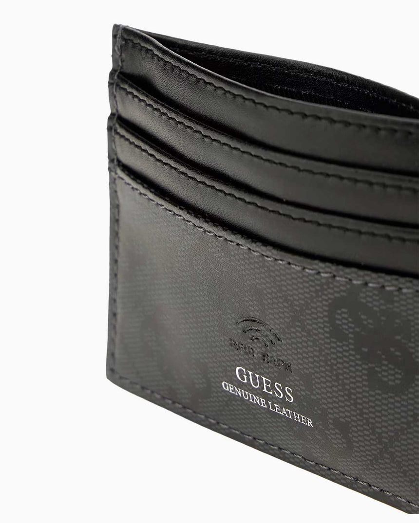 Guess Mito Monogram Card Case Kartlık Black