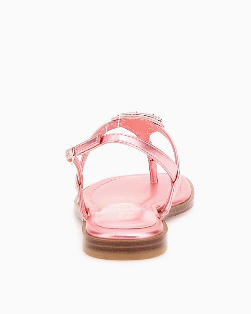 Guess Rainey4 Logolu Parmak Arası Sandalet Pink