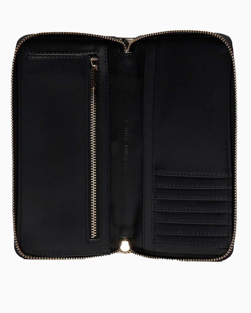 Tommy Hilfiger Iconic Large Za Mono Cüzdan Black
