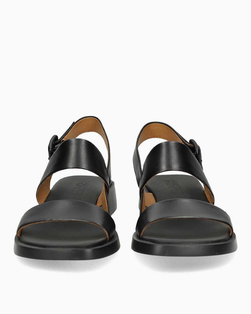 Camper Deri Sandalet Siyah