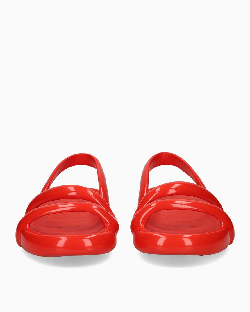 Camper Kobarah Flat Sandalet Parlak Kırmızı