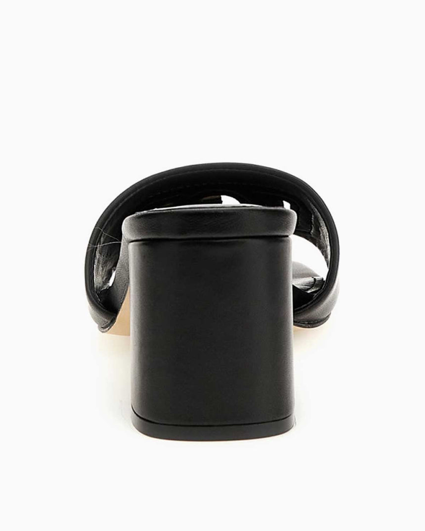 Guess Gals Logolu Topuklu Sandalet Black