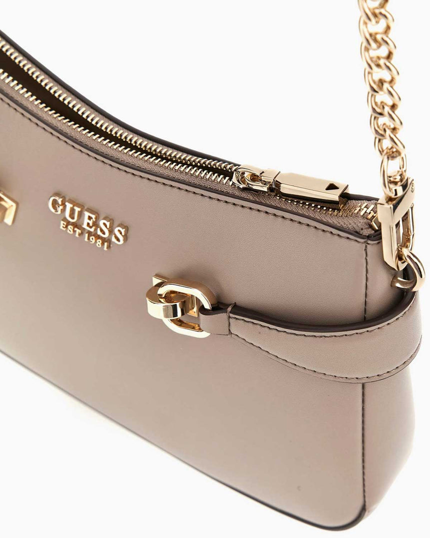 Guess Lorelei Zincir Detaylı Omuz Çantası Dark Taupe