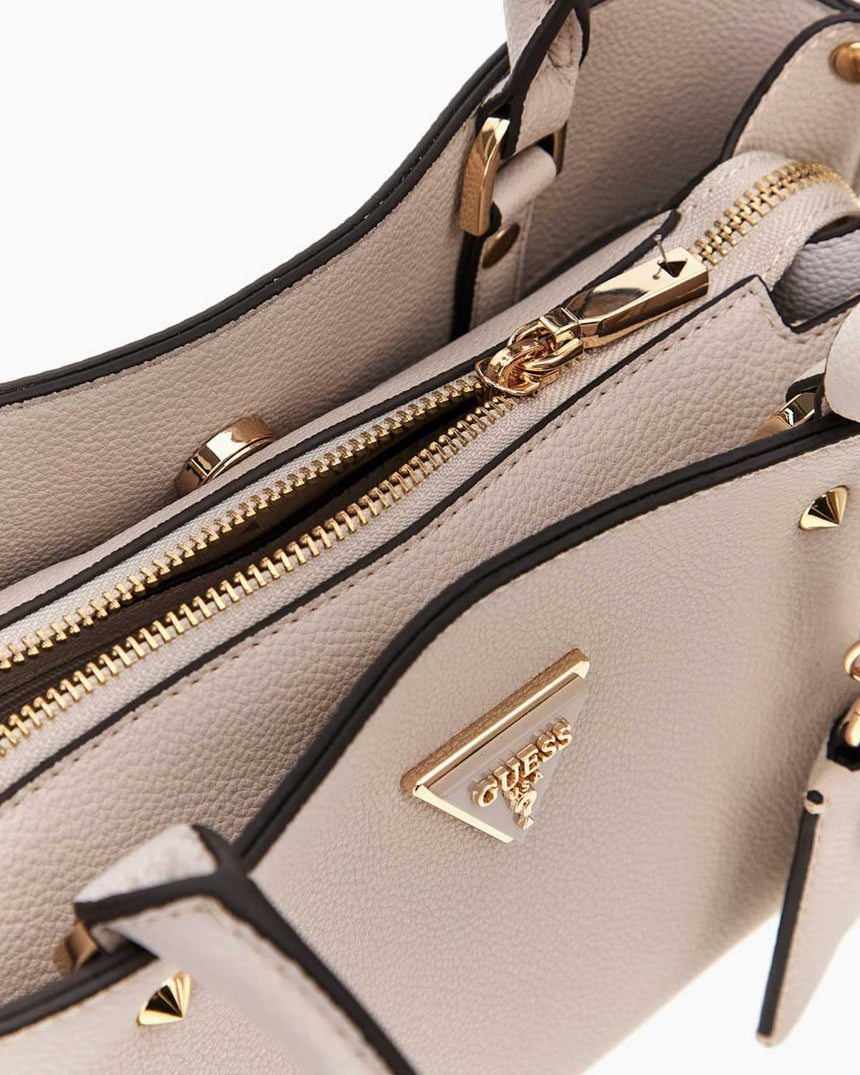 Guess Emiliya Girlfriend Aksesuarlı Omuz Çantası Ivory