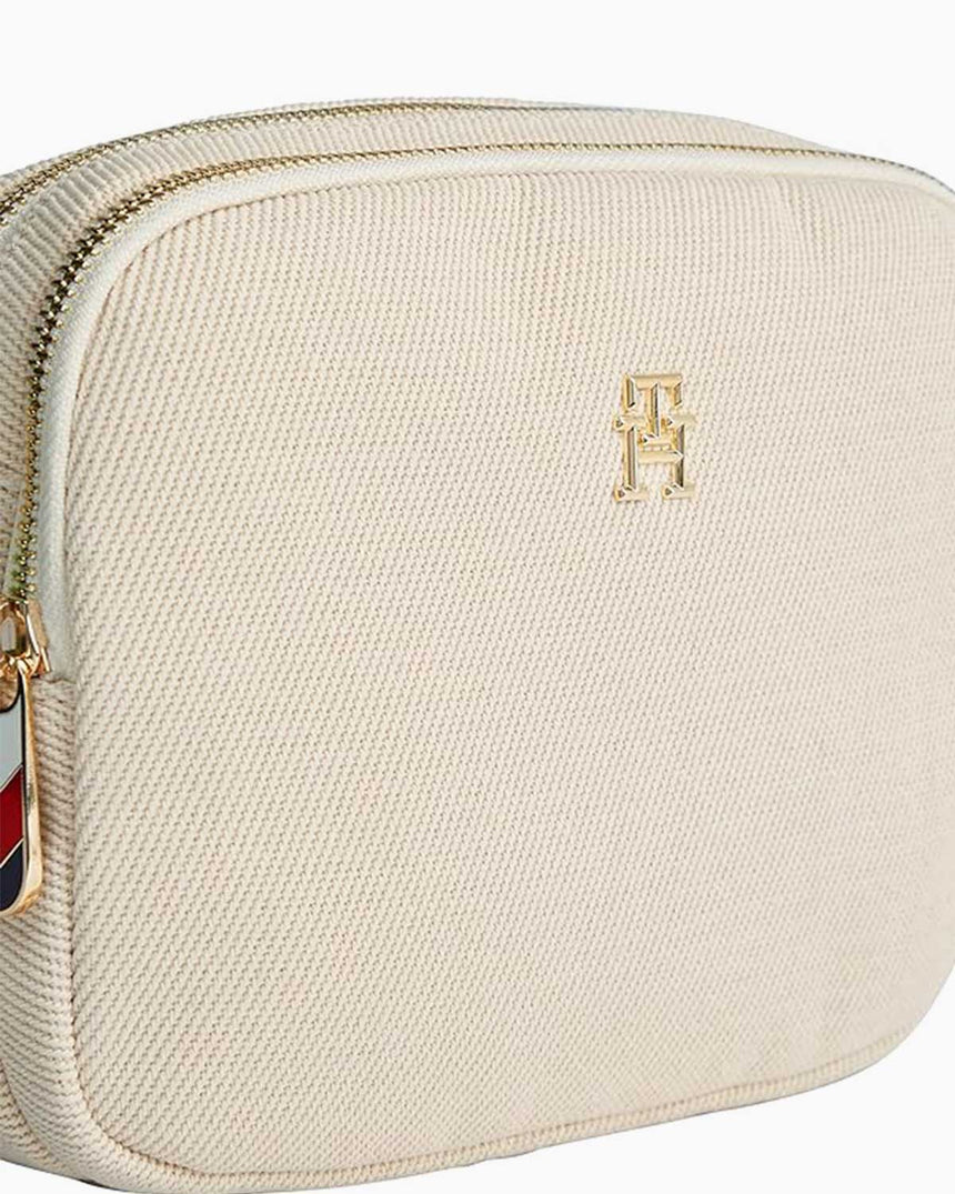 Tommy Hilfiger Poppy Canvas Crossover Çapraz Askılı Çanta Olympic Green/Neutral Canvas