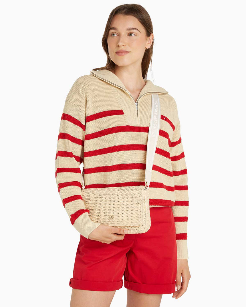 Tommy Hilfiger Spring Logo Çapraz Askılı Çanta Sugarcane