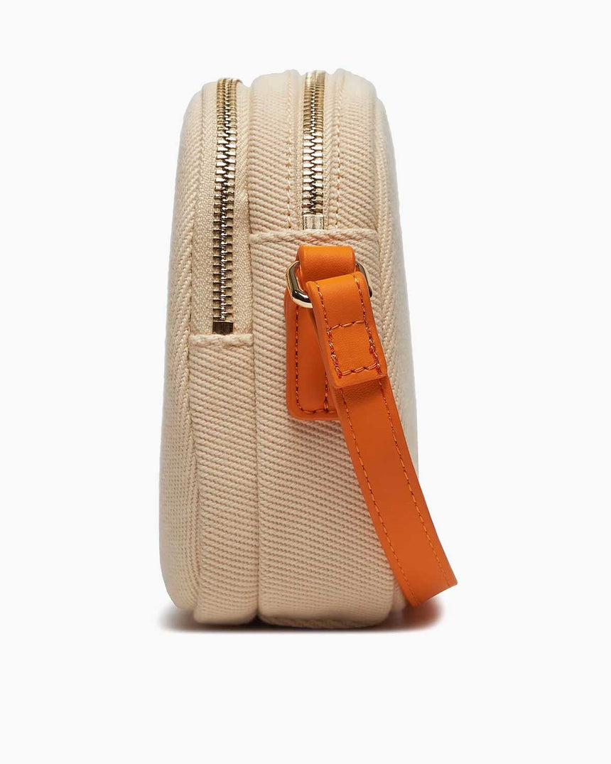 Tommy Hilfiger Poppy Canvas Crossover Çapraz Askılı Çanta Rich Ochre/Natural Canvas