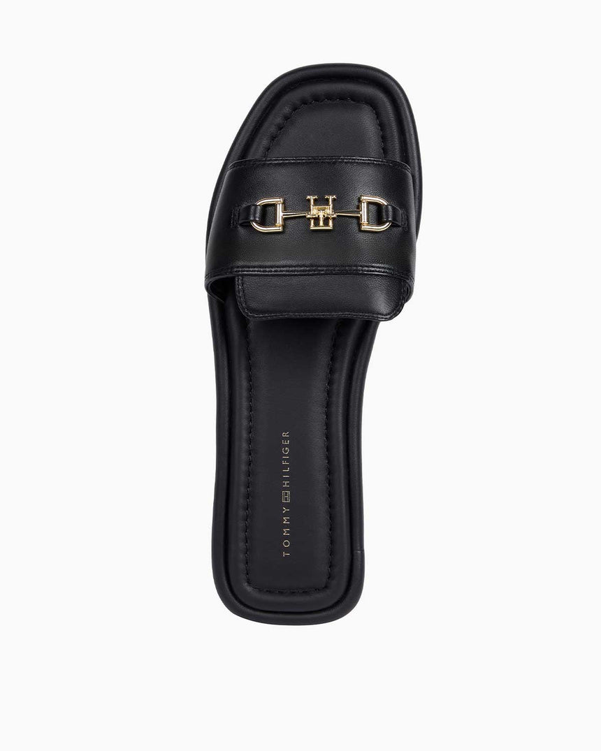 Tommy Hilfiger Horsebit Flat Terlik Black