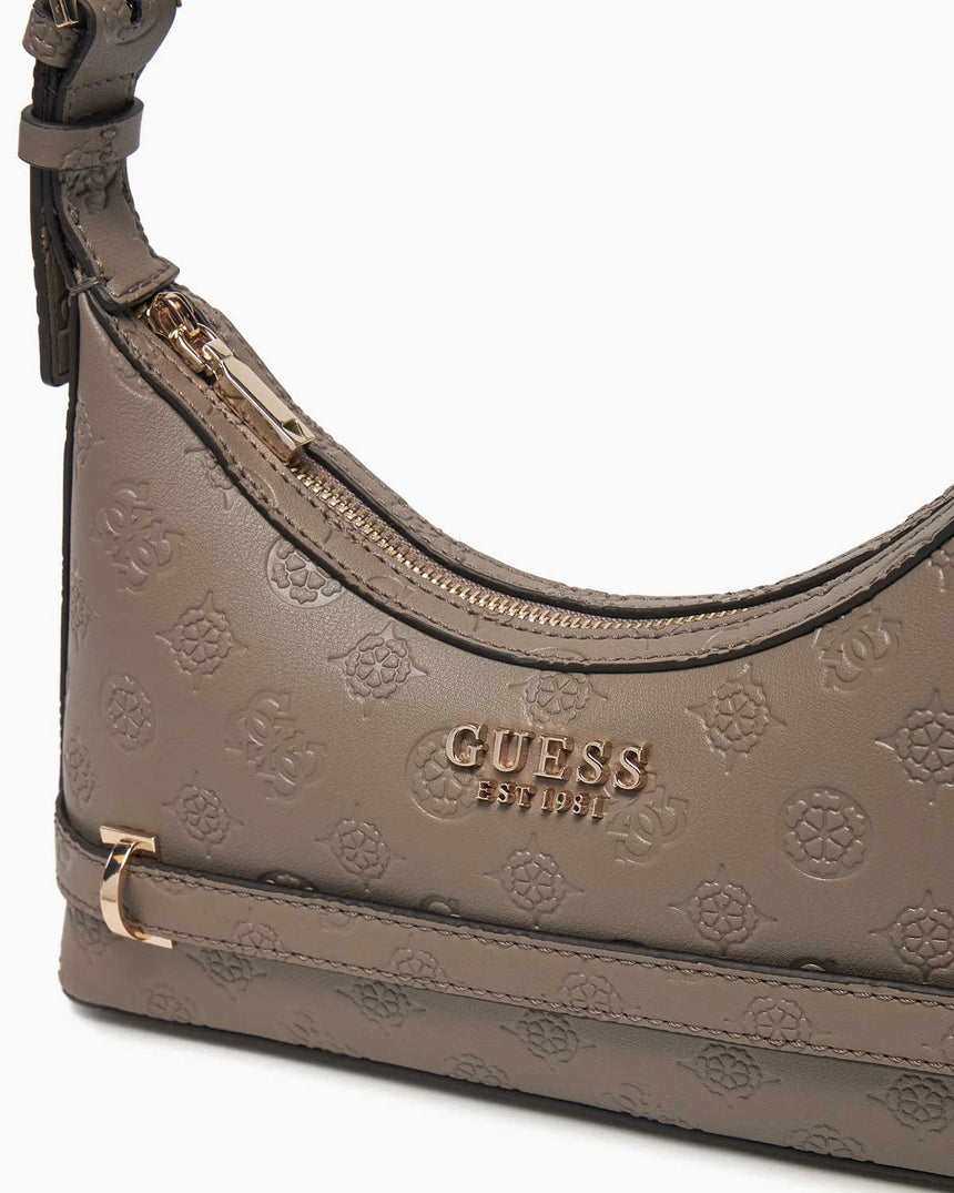 Guess Zarela Zincir Detaylı Omız Çantası Dark Oak