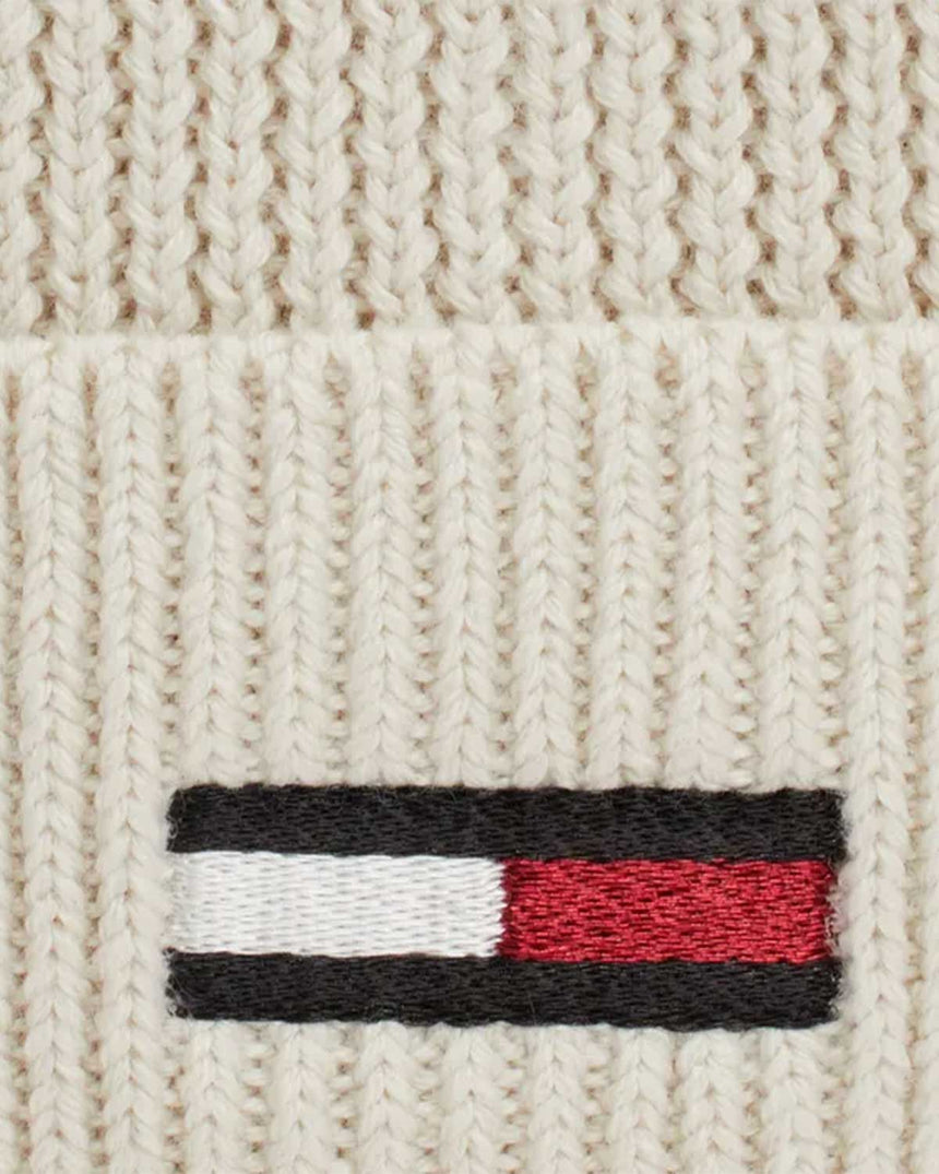 Tommy Hilfiger Elongated Beanie Logolu Şapka