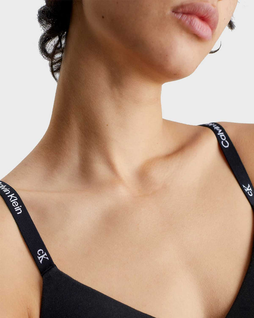 Calvin Klein Lghtly Lined Bralette Black