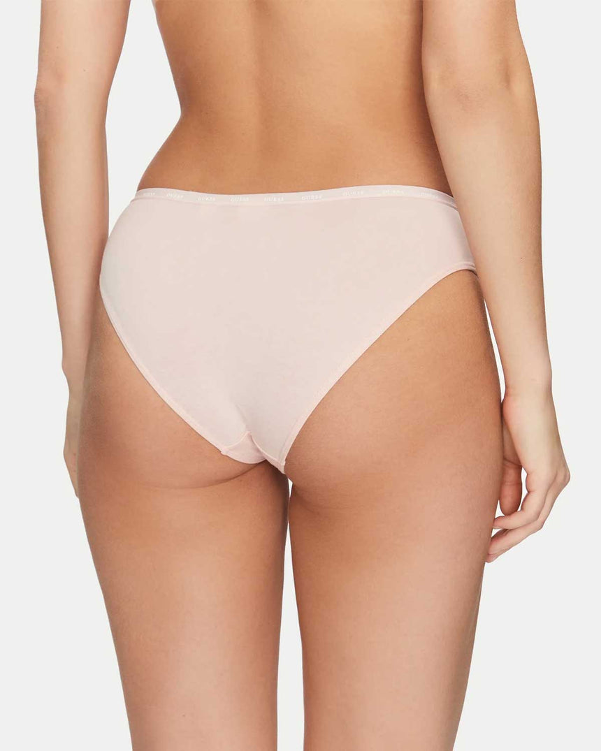 Guess 3Pack Basic Brief Logolu Külot Pink White Black Com