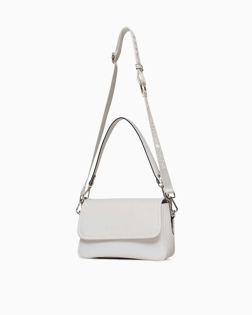 Nautica Ladies Logolu Omuz Çantası Beyaz