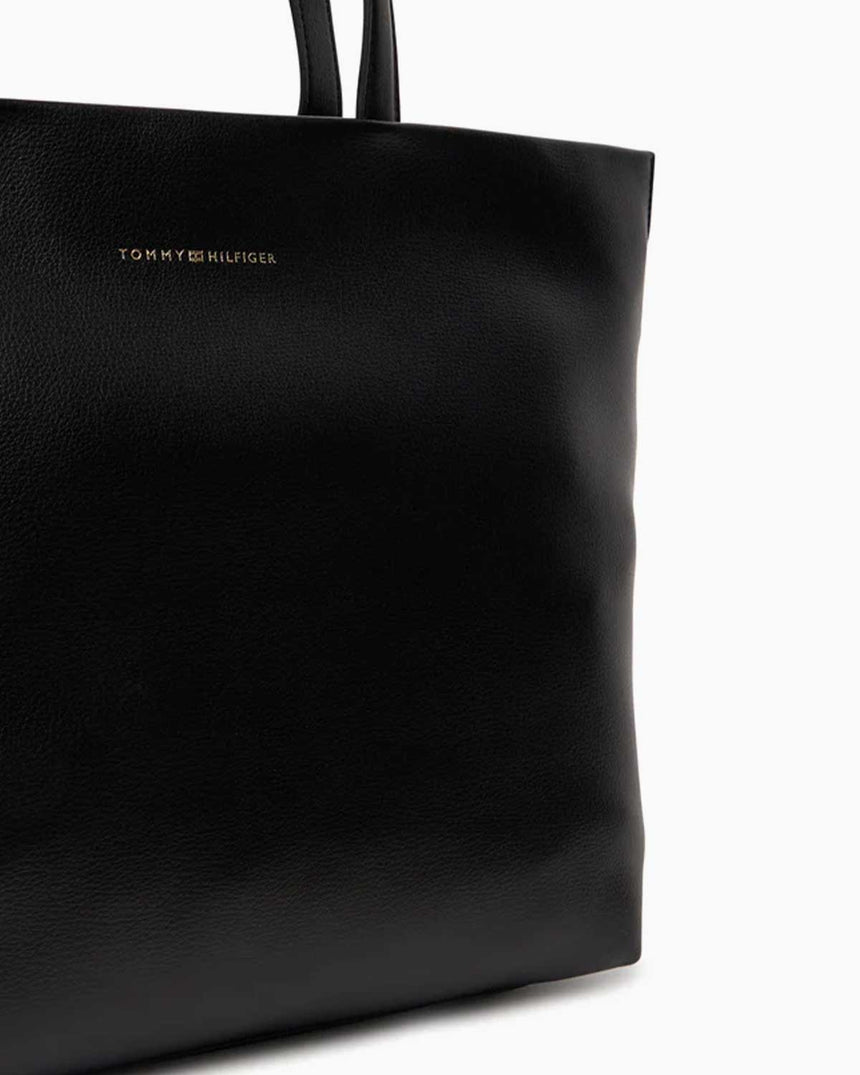 Tommy Hilfiger Logotape Kadın Tote Çanta Black