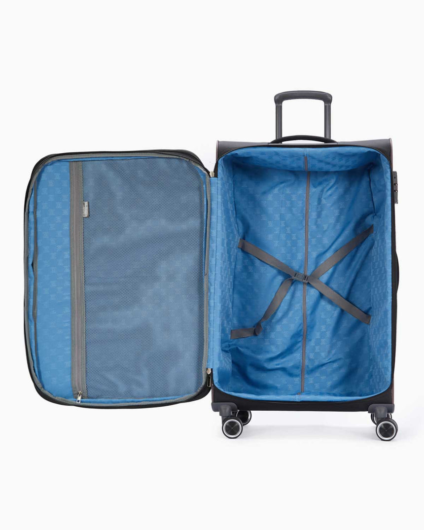 Pierre Cardin Büyük Boy Kumaş Valiz Siyah