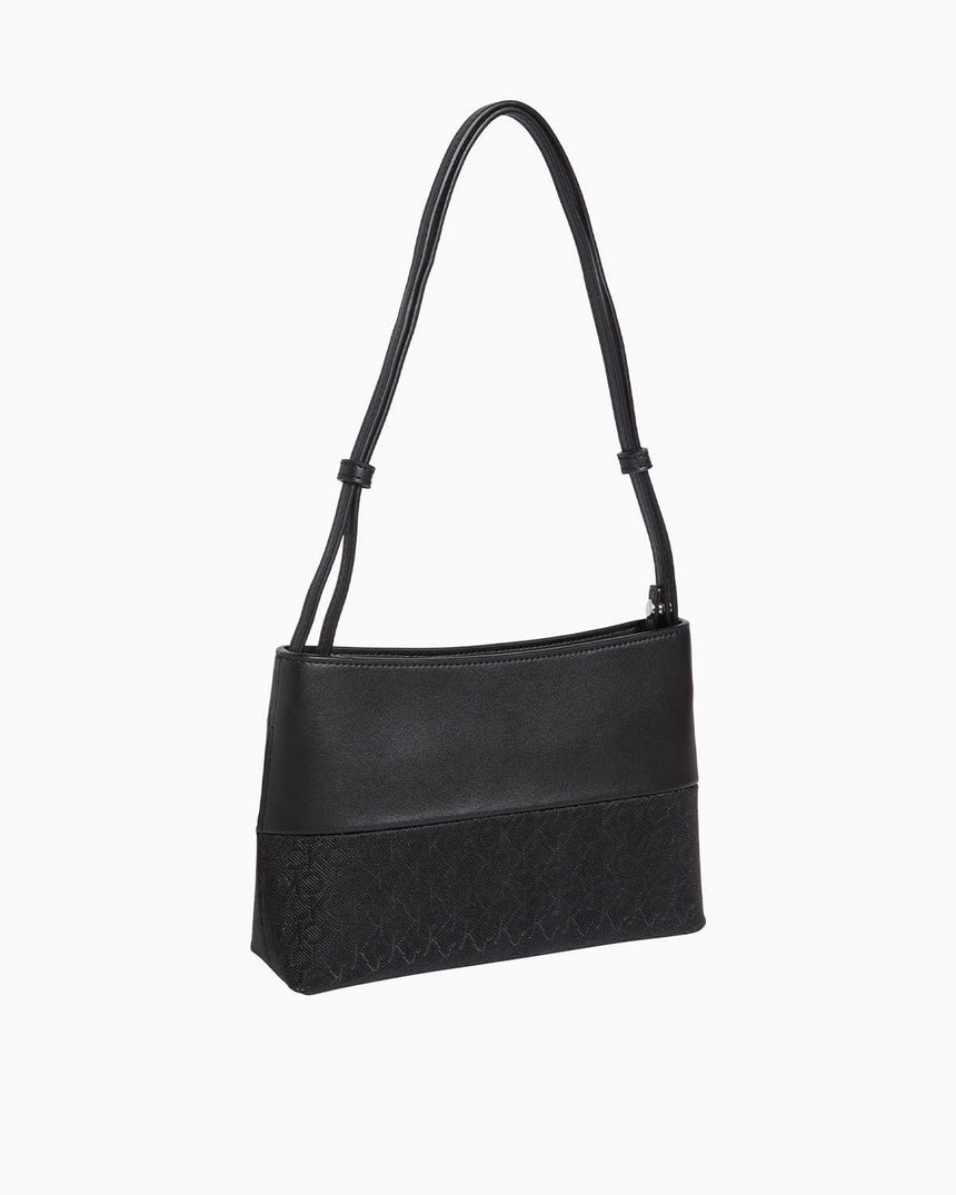 Calvin Klein Mix Media Convertible Bag Mono Omuz Çantası CK Black