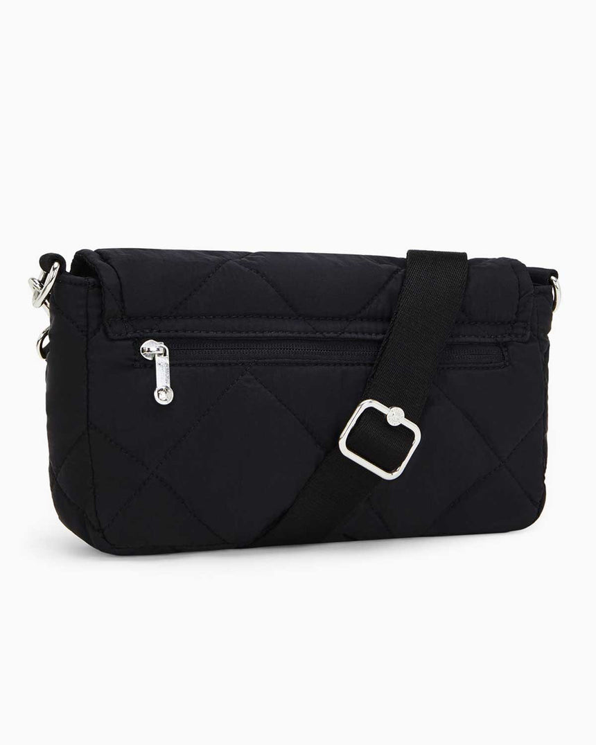 Kipling Aras Quilted Shoulder Bag Omuz Çantası Cosmic Black