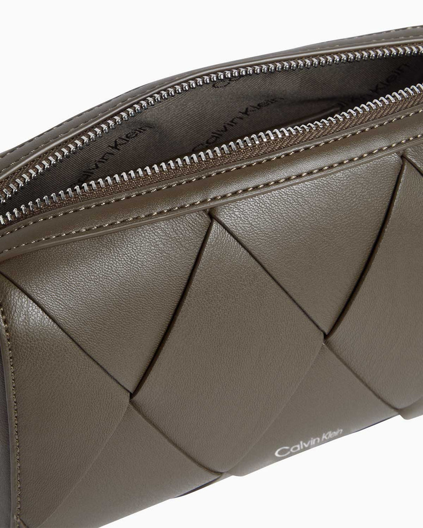 Calvin Klein Woven Logolu Camera Bag Teak