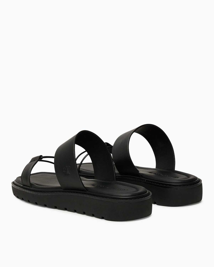 Calvin Klein Zadar Halat Detaylı Yumuşak Kadın Sandalet CK Black