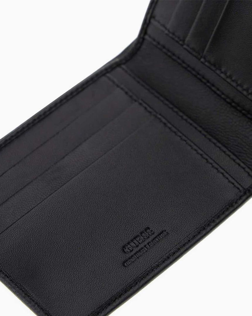 Guess Madrid Torino Katlanabilir Erkek Deri Cüzdan Black