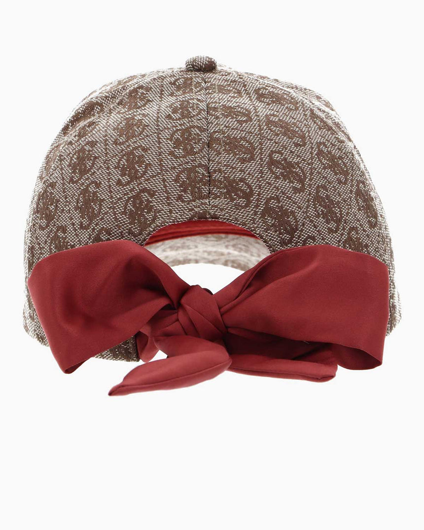 Guess Monogram Baseball Şapka Rust