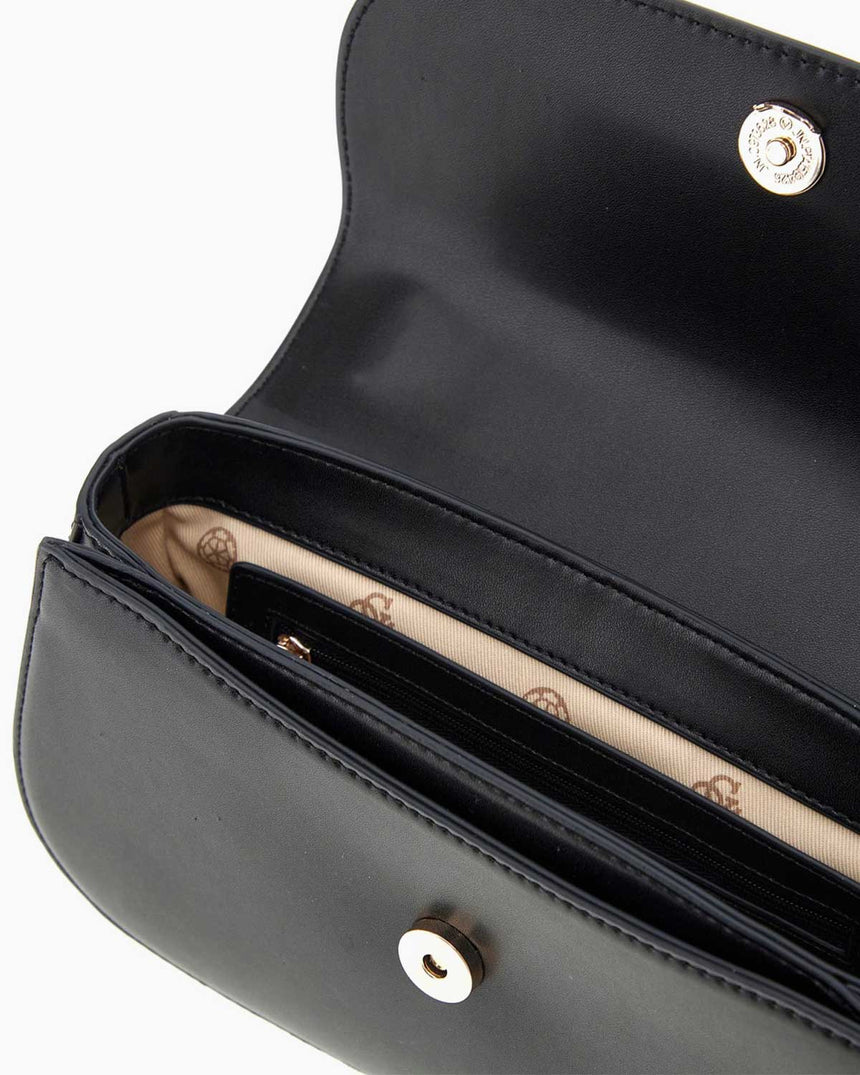 Guess Daryna Convertible Mıknatıs Kapaklı Omuz Çantası Black