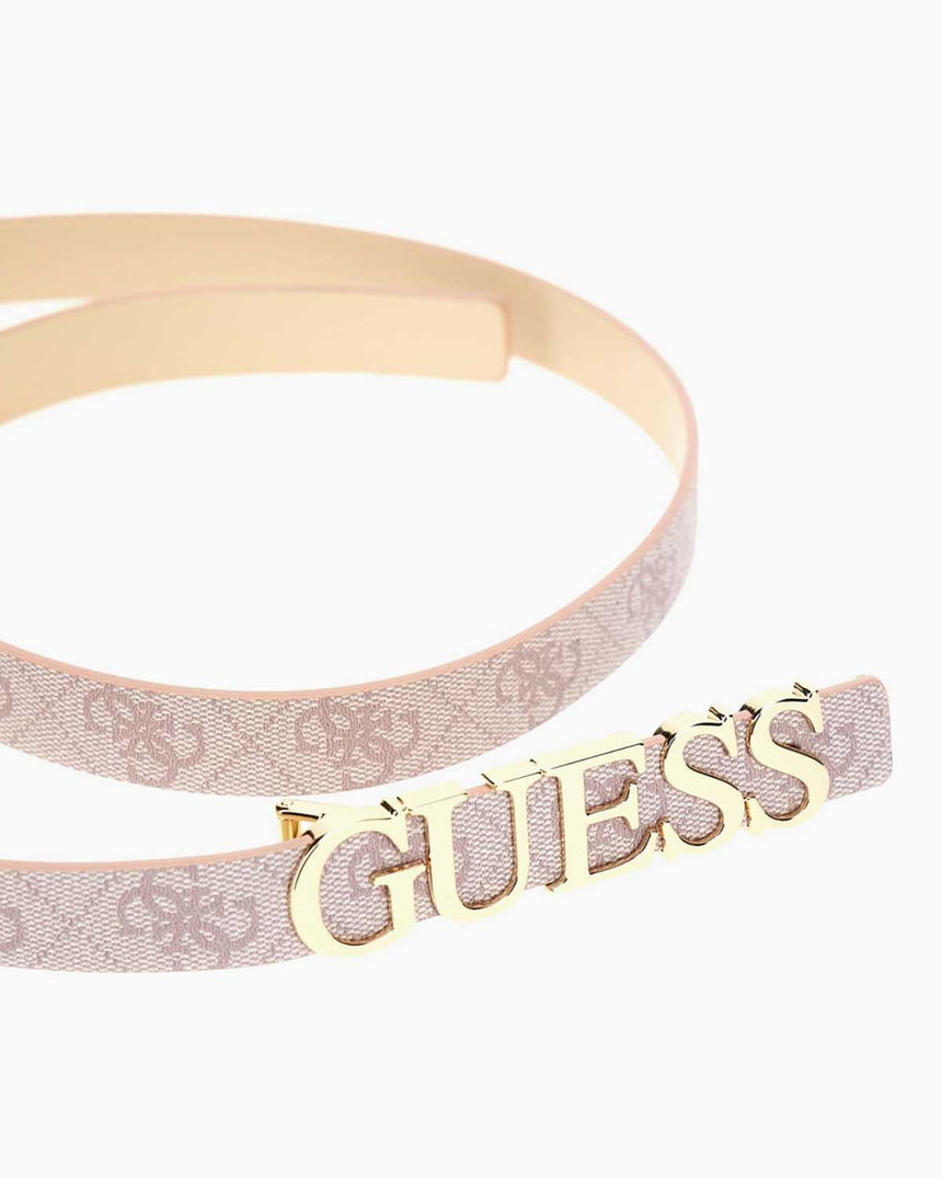 Guess Eco Erico Monogram Baskılı Kemer Orchid Logo