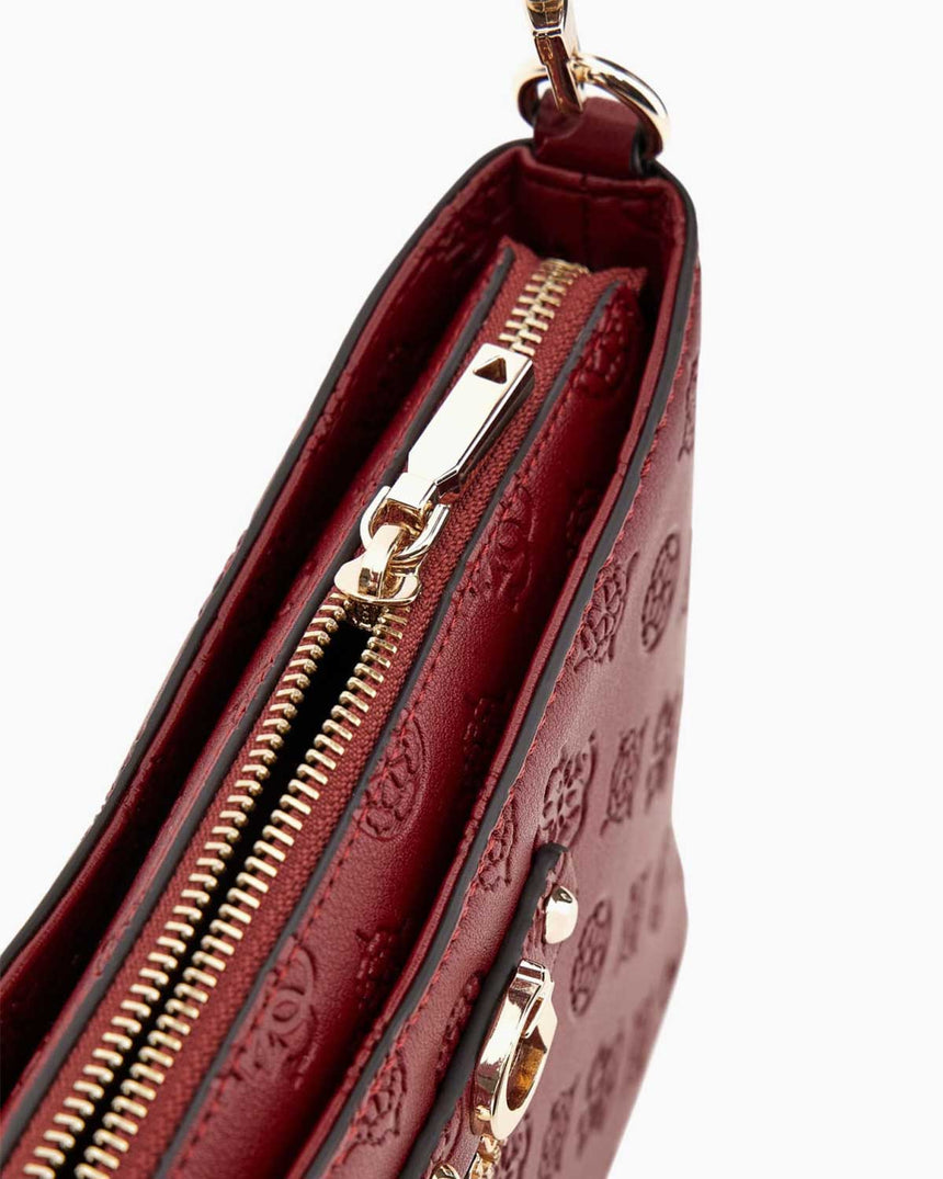 Guess Gerty Logolu Çapraz Askılı Çanta Claret