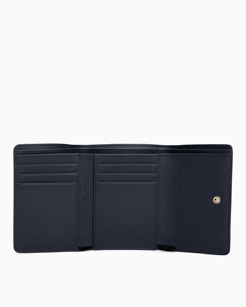 Tommy Hilfiger İkon Kadın 3 Katlı Cüzdan Space Blue