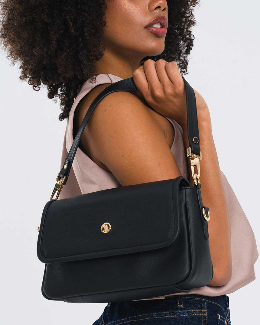 Us Polo Assn Logolu Omuz Çantası Siyah