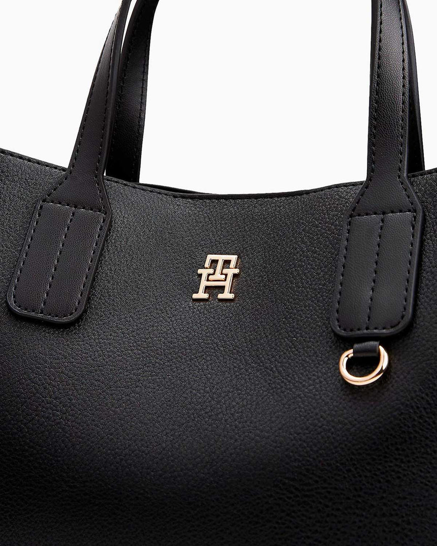 Tommy Hilfiger Mini Açık Kadın Tote Çanta Black