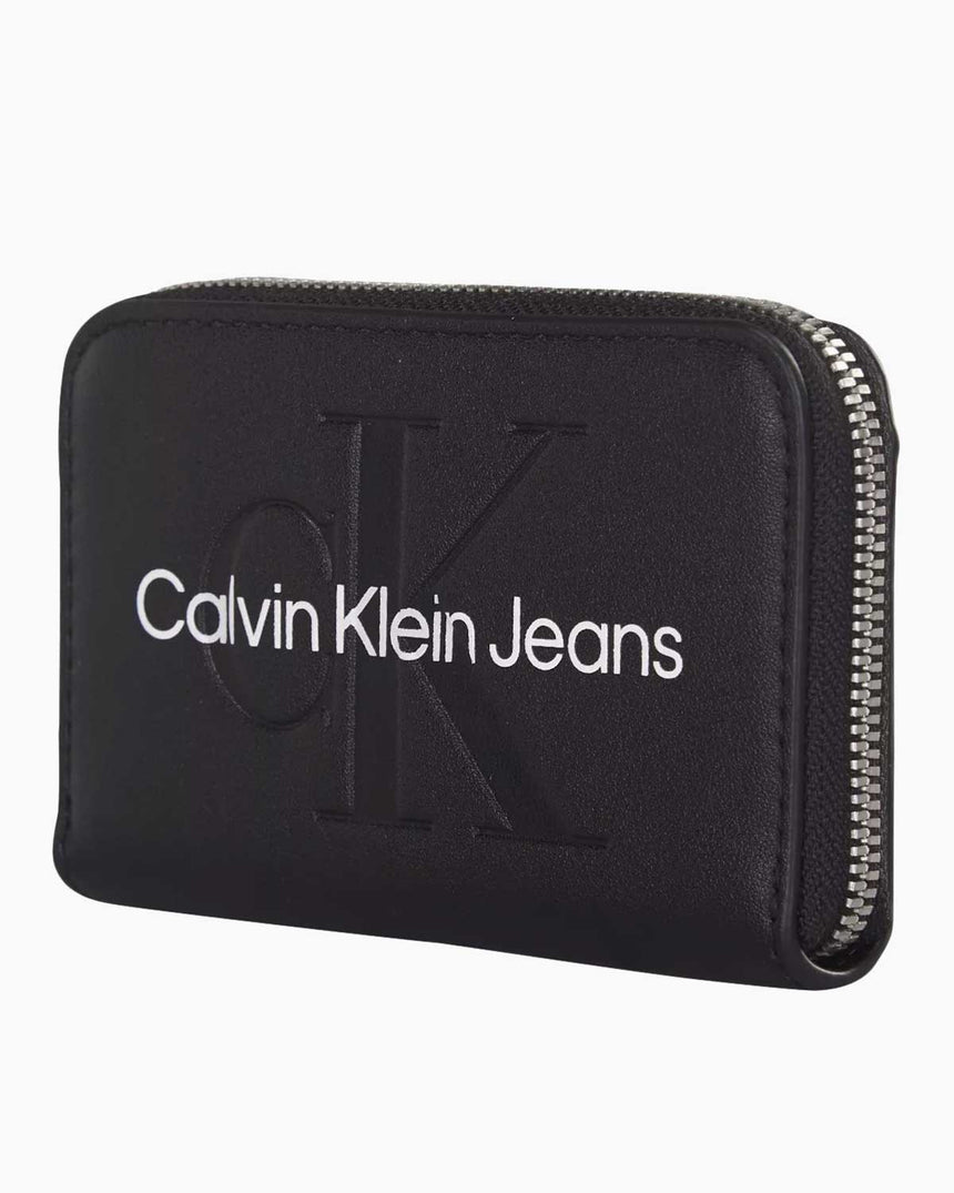 Calvin Klein Sculpted Zip Around Mono Cüzdan Black