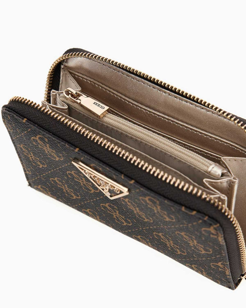 Guess Laurel Slg Medium Logolu Cüzdan Brown Logo