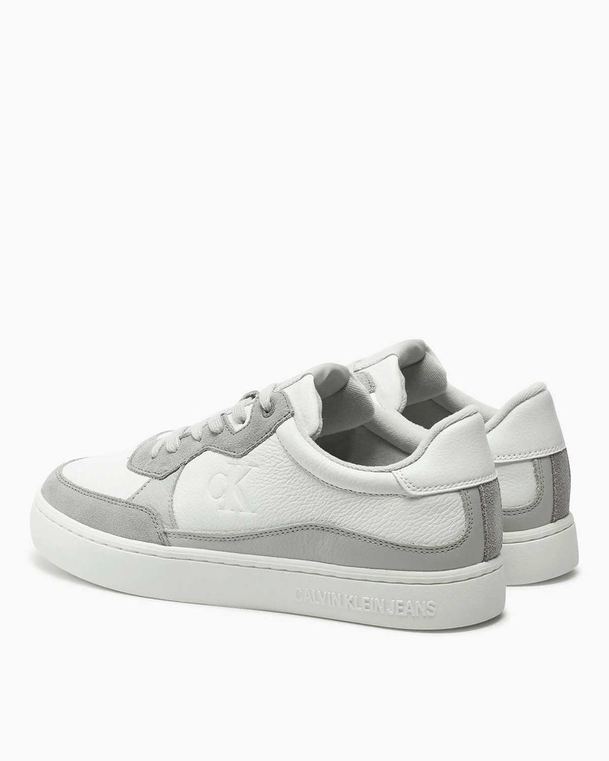 Calvin Klein Classic Cupsole Low Top Sneaker White/Oyster Mushroom/Formal Grey