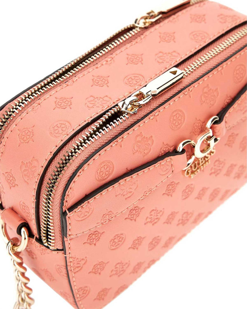 Guess Deesa Logolu Çapraz Askılı Çanta Coral Logo