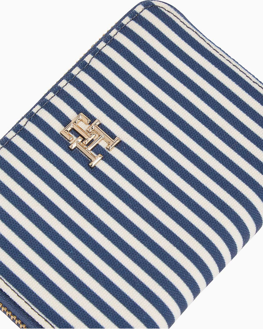Tommy Hilfiger Poppy Summer Medium Cüzdan Space Blue Stripes