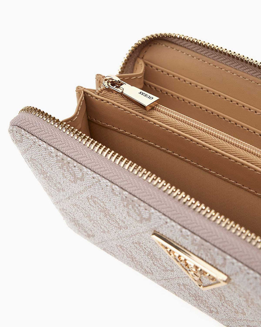 Guess Laurel Large Zip Around Cüzdan Blue Bonnet