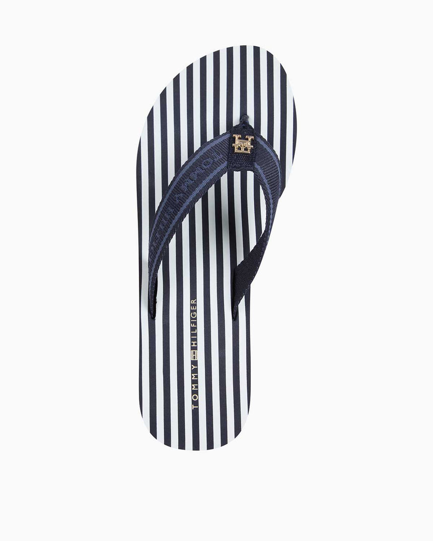 Tommy Hilfiger Stripes Wedge Beach Terlik Space Blue