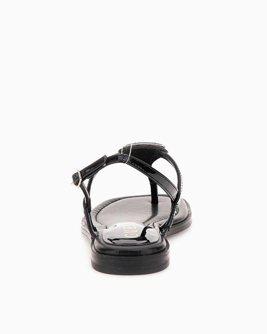 Guess Rainey4 Rugan Parmak Arası Sandalet Black