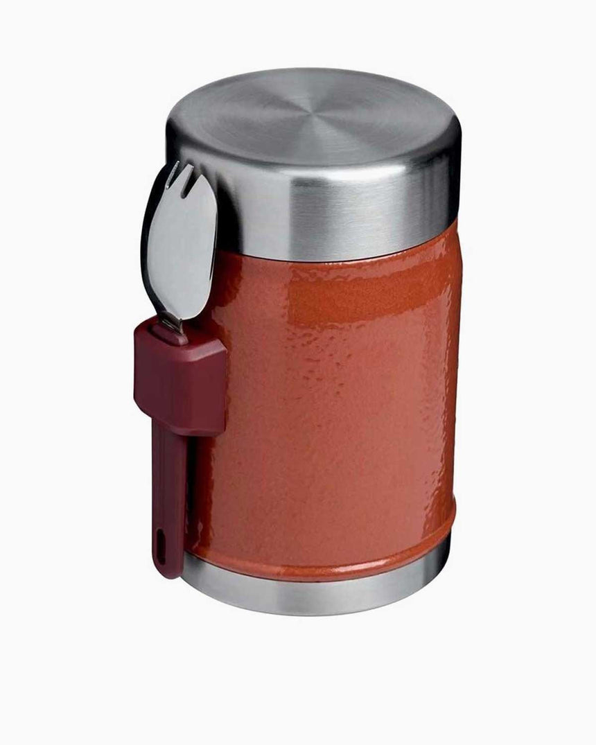 Stanley Efsane Klasik Seri-0.40 Litre Çelik Kaşıklı Yemek Termosu Hammertone Clay