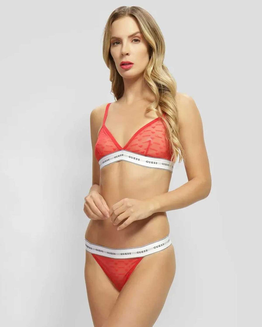 Guess Lisa Set Triangle Thong 2 li Takım Red Cherry