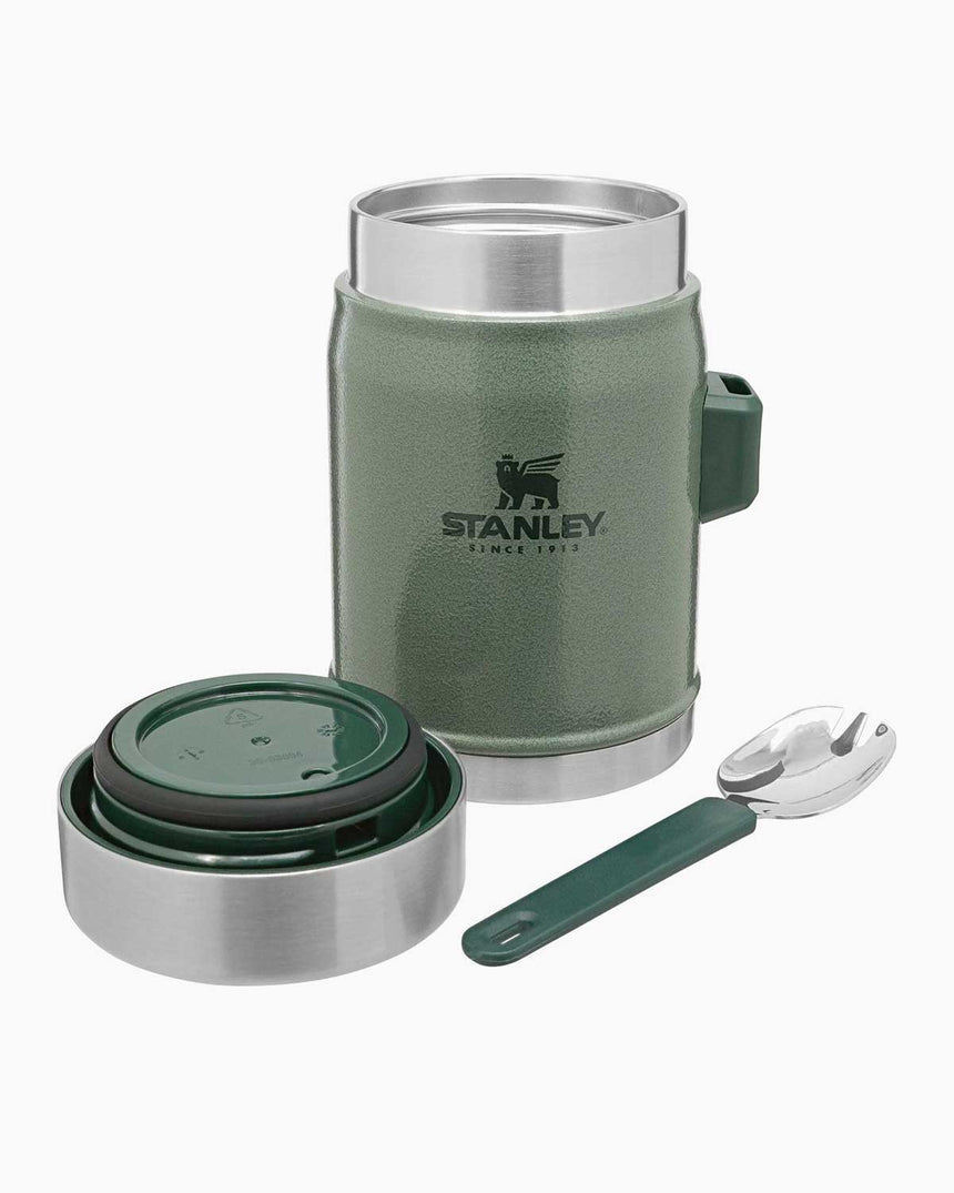 Stanley Efsane Klasik Seri-0.40 Litre Çelik Kaşıklı Yemek Termosu Hammertone Green