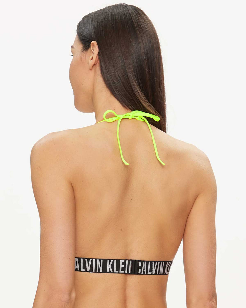 Calvin Klein Swim Tops Triangle Bikini Üstü Green