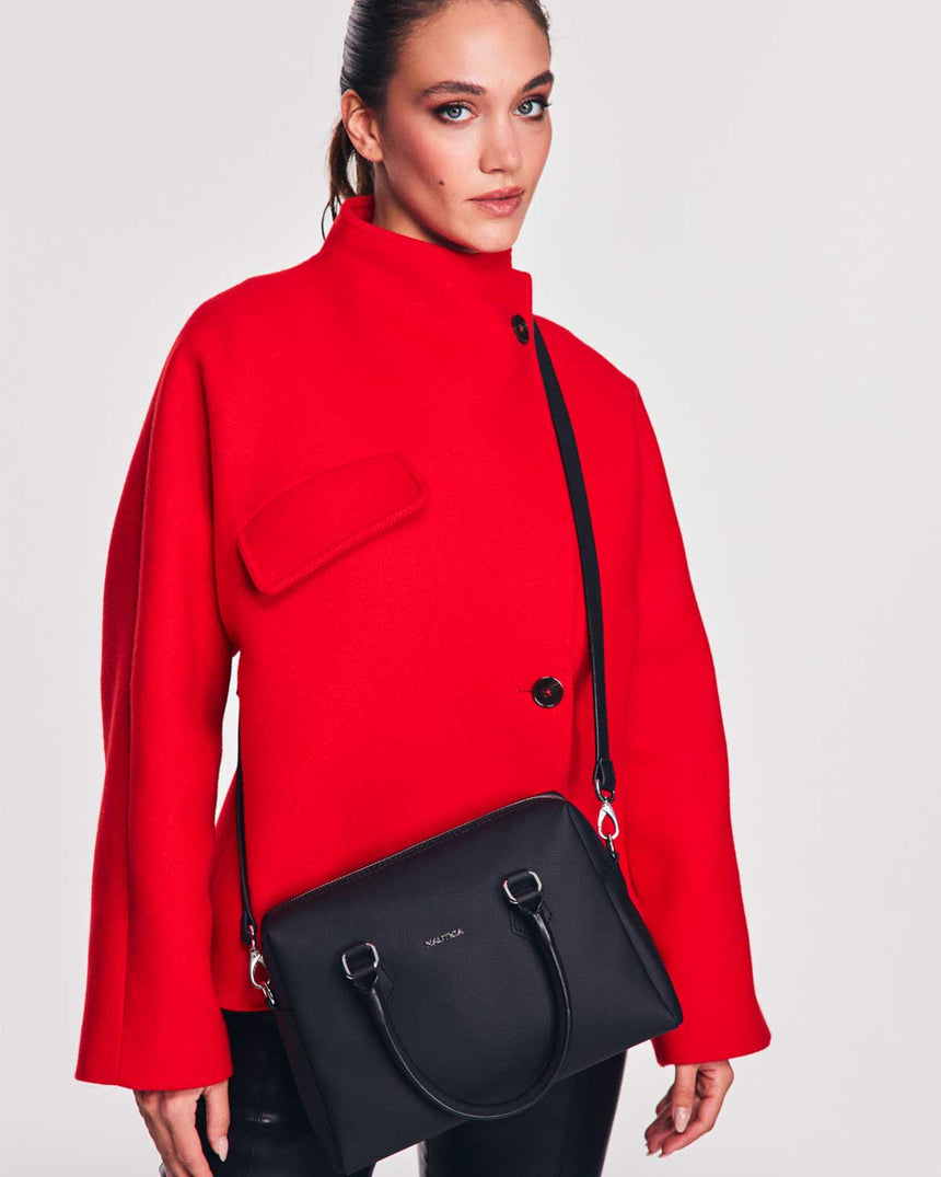 Nautica Uzun Askı Detaylı El Çantası Siyah