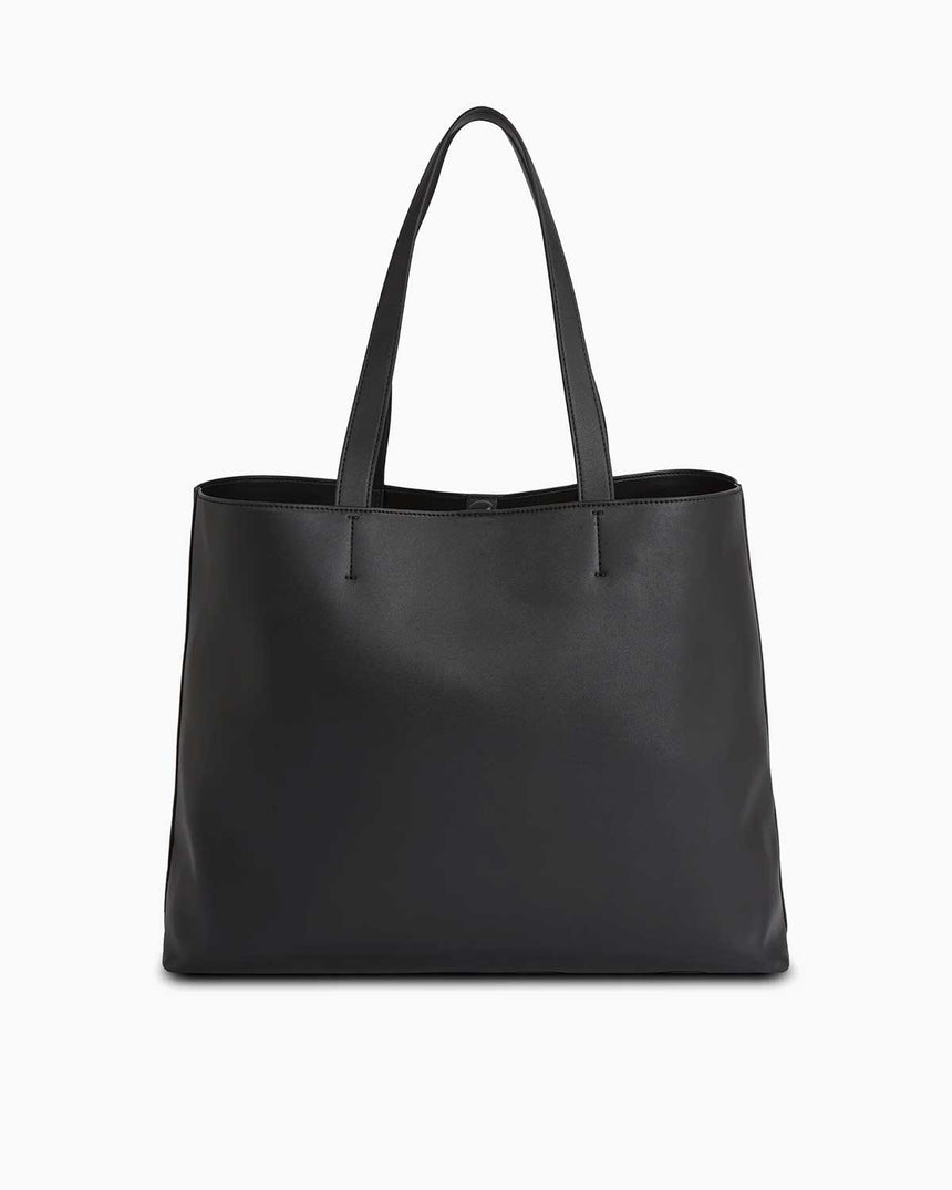 Calvin Klein Sculpted Slim Tote Omuz Çantası Black/Dark Juniper