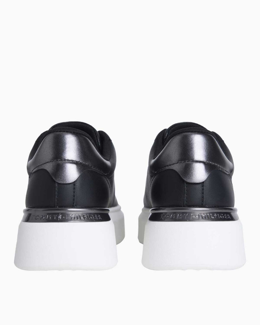 Tommy Hilfiger Estefania Altın Detaylı Platform Tabanlı Kadın Sneaker Black